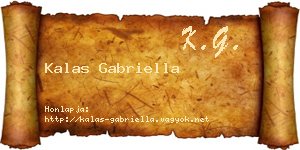 Kalas Gabriella névjegykártya
