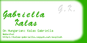 gabriella kalas business card